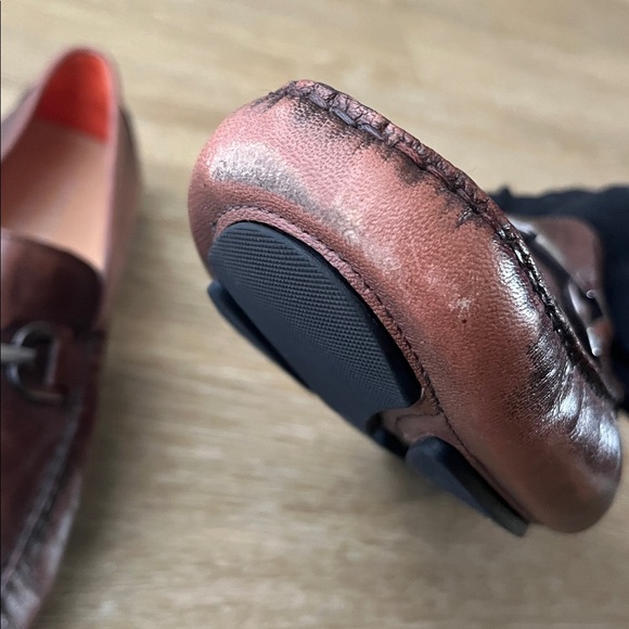 Donald Pliner Victor Leather Driver Loafer Bit Hardware cognac brown size 13 main image 14